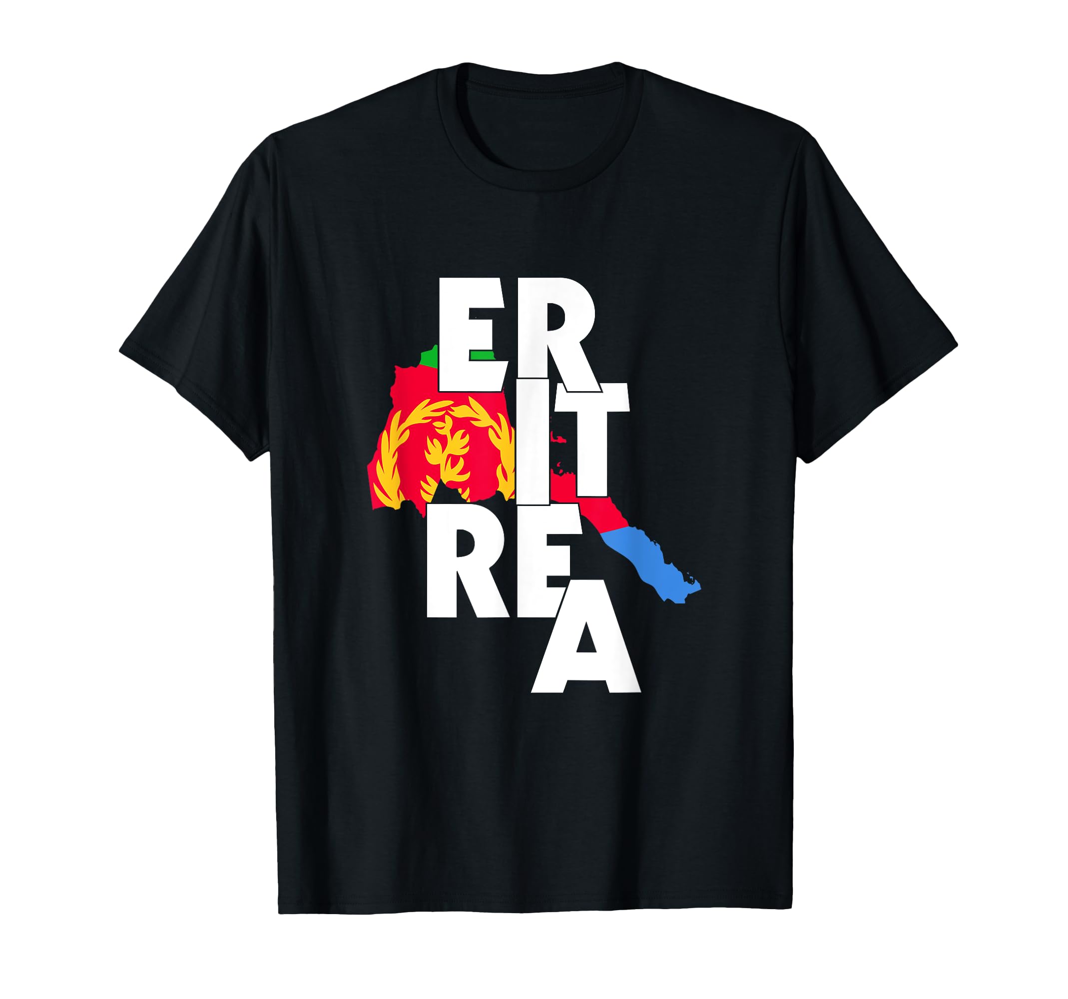 Eritrea TeezLove Eritrea With Eritrea Flag Map Eritrean Pride T-Shirt