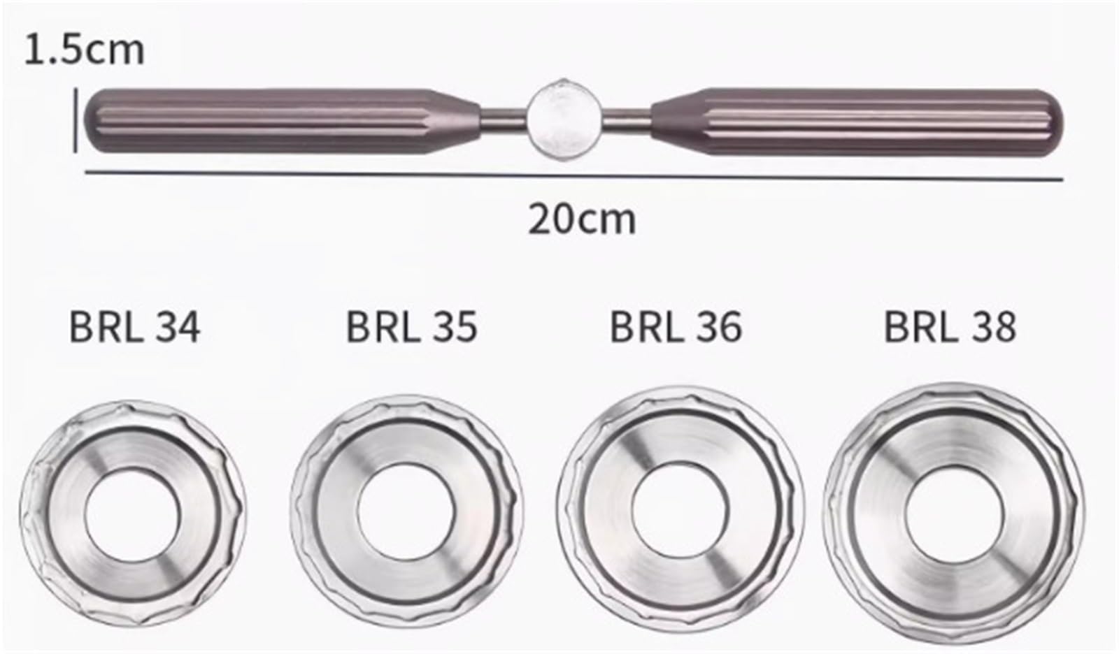 Removedor de abridor Caja Trasera Reloj Acero Inoxidable 34 mm 35 36 38 para Abrir Tapa Trasera de Reloj