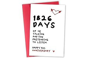5th Anniversary Card: Cherishing 5 Years of Love