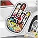 Shocker main – Disponible en 4 tailles Stickerbomb JDM autocollant multicolore Sticker Decal