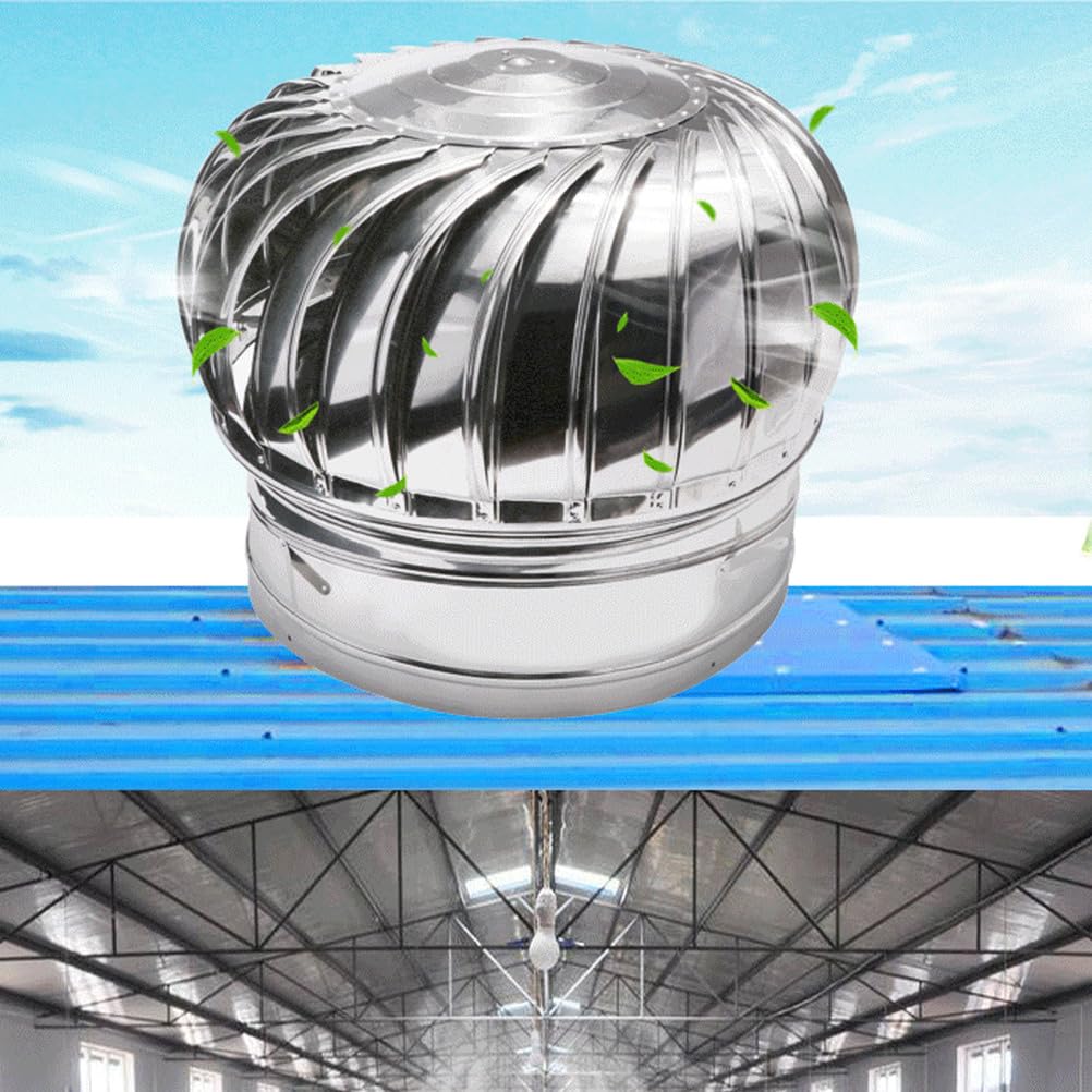 Ventilador de turbina de acero inoxidable para eliminar humos e inclemencias en tejado 7