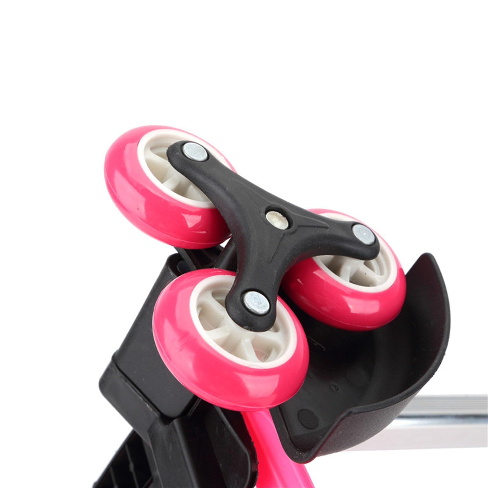 Carro plegable de 6 ruedas con asa telescópica, equipaje de viaje para mochilas escolares