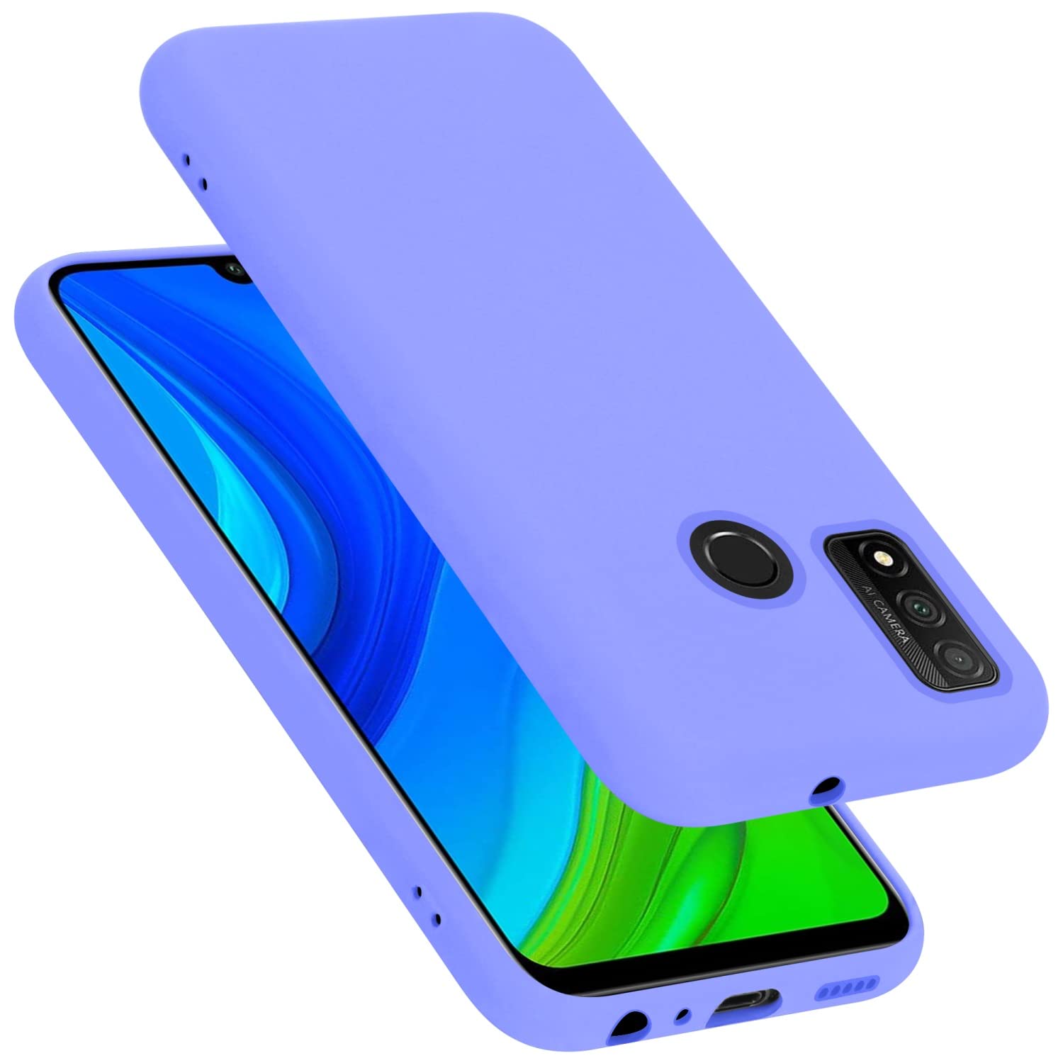 Kaywzo Cover per Huawei P Smart 2020,Custodia in Trasparente TPU con Modello del Modelli di Fiori Colorati,Ultra Sottile Donna Silicone Phone Protezione Case Cover-4