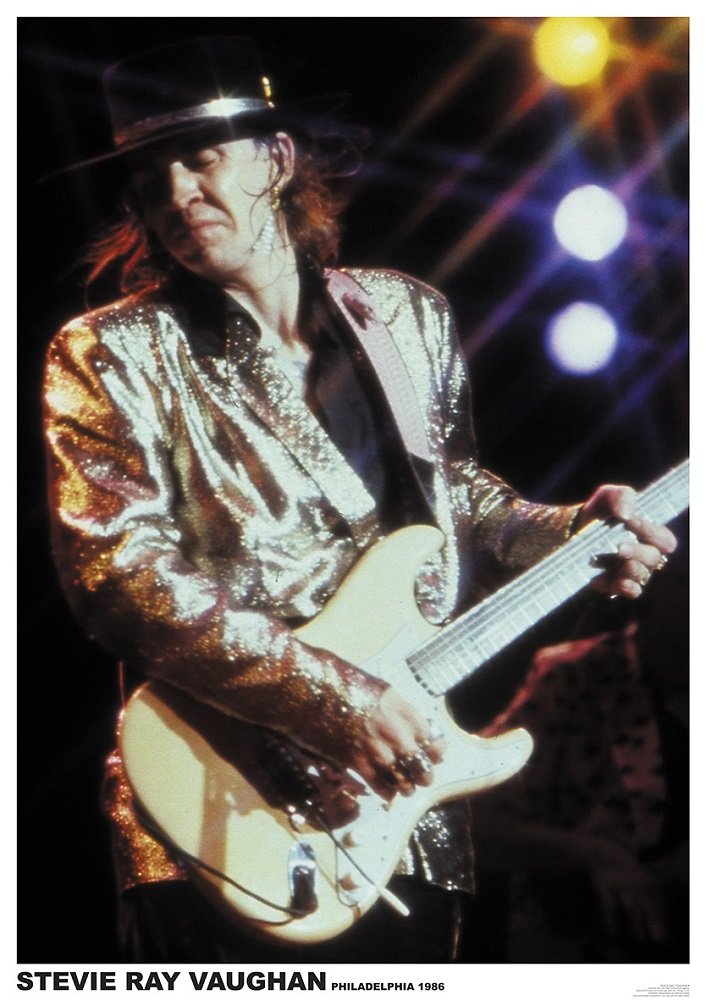 Stevie Ray Vaughan Live Alive Philadelphia 1986 Poster