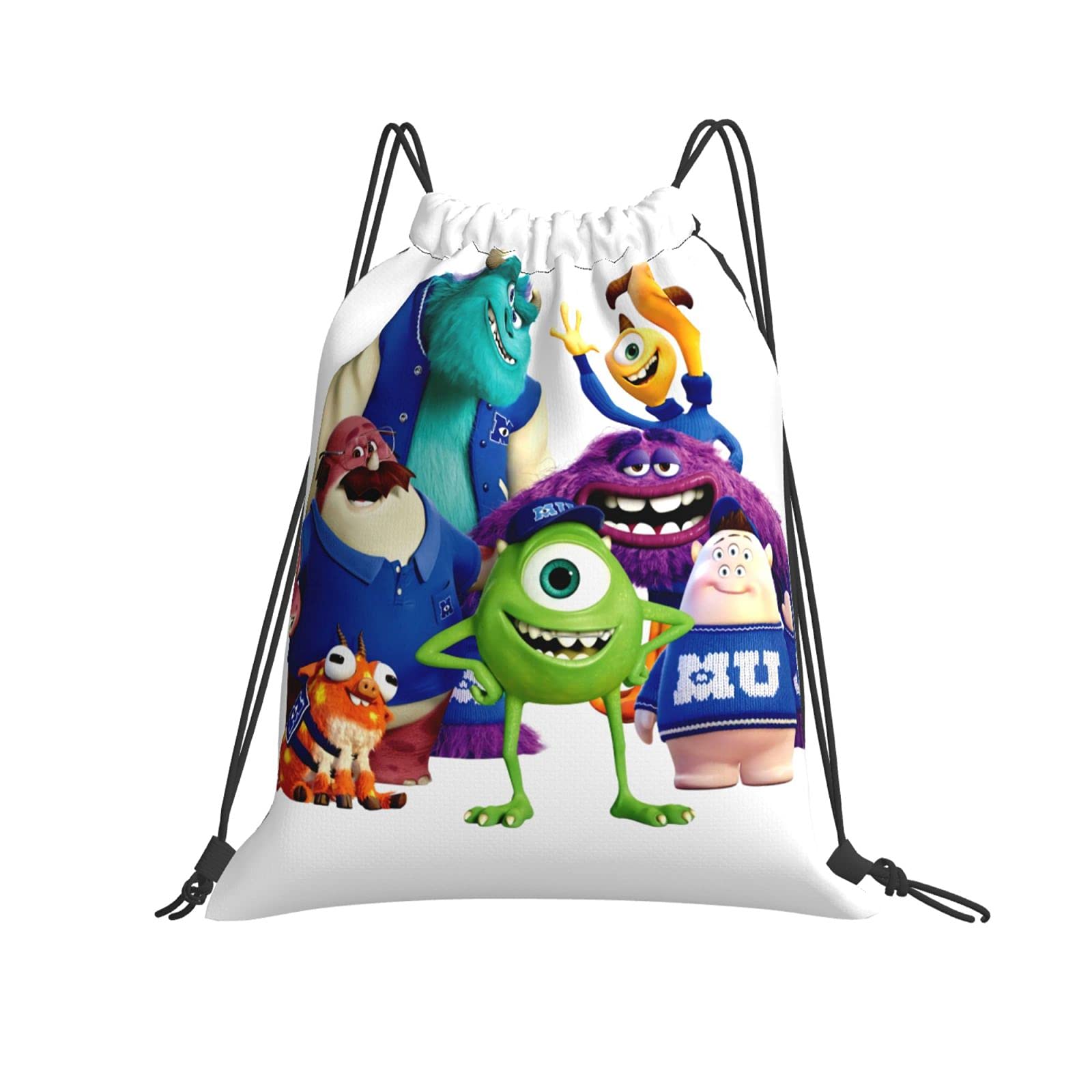 Anime Monsters, Inc Drawstring Bags Gym Bag Casual Gym Sack Sport Sack Backpack Lightweight Backpack For Boys And Girls