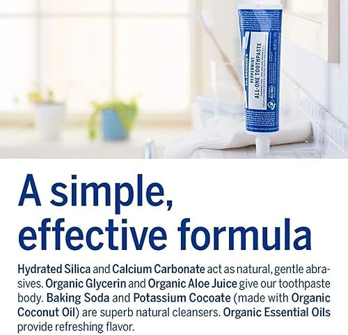 Miniatura 2 de Pasta dental Ar. Bronner de menta, de 5 onzas, en paquete de 2, 3