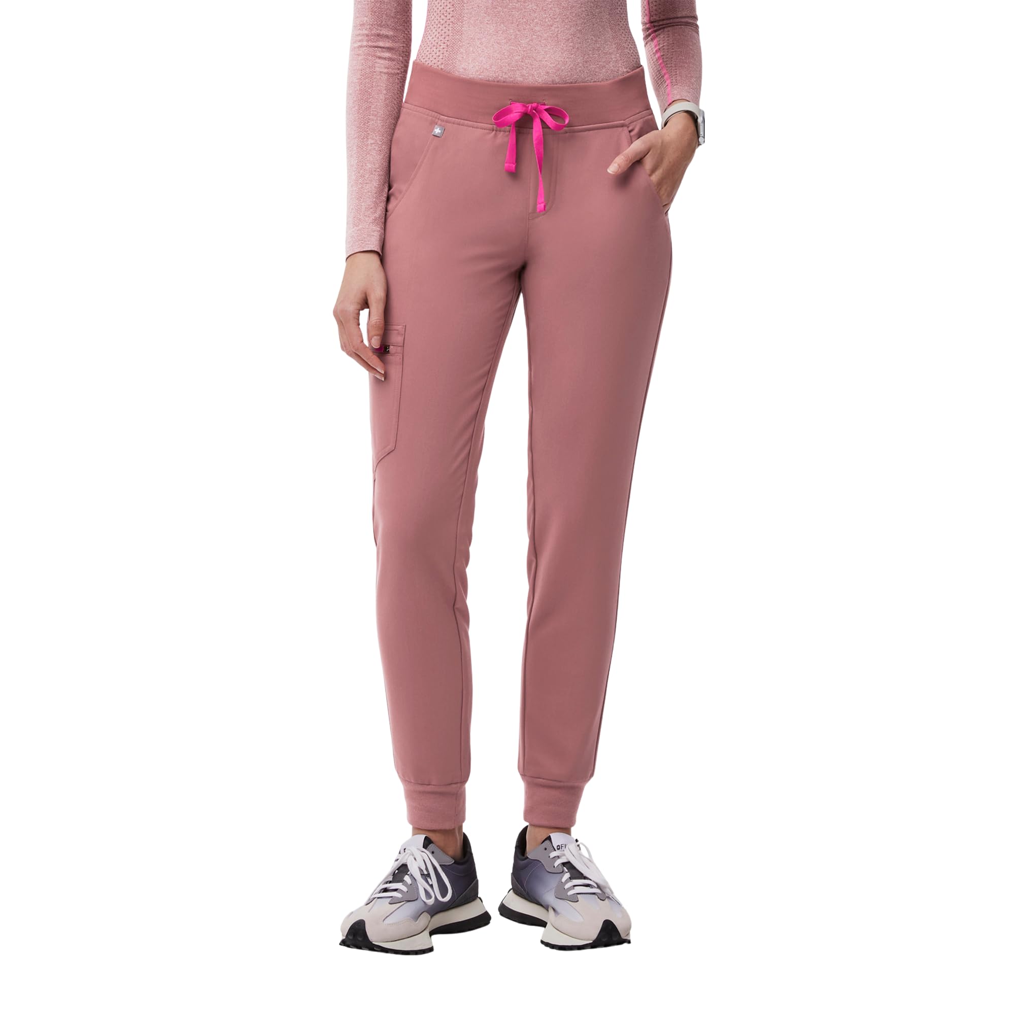 FIGS Zamora Jogger Scrub Pants for Women — Slim Fit, 6 Pockets, Yoga Waistband, Ribbed Ankle Cuffs, Anti-Wrinkle
