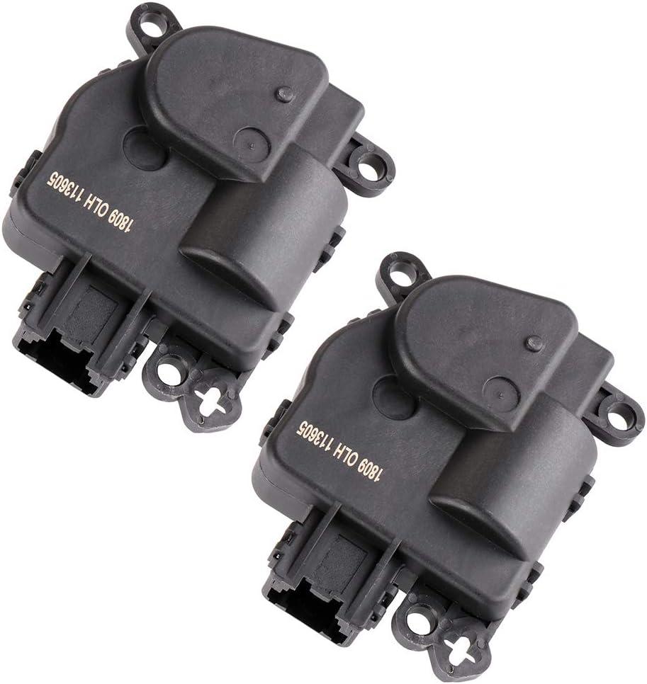 SCITOO HVAC Heater Blend Door Actuator Fits for Dodge for Ram 1500 2009-2010,for Ram for 1500 2011-2014,for Ram for 2500 2010-2014,for Ram for 3500 2011-2014 604-005,68089742AA 2PCS