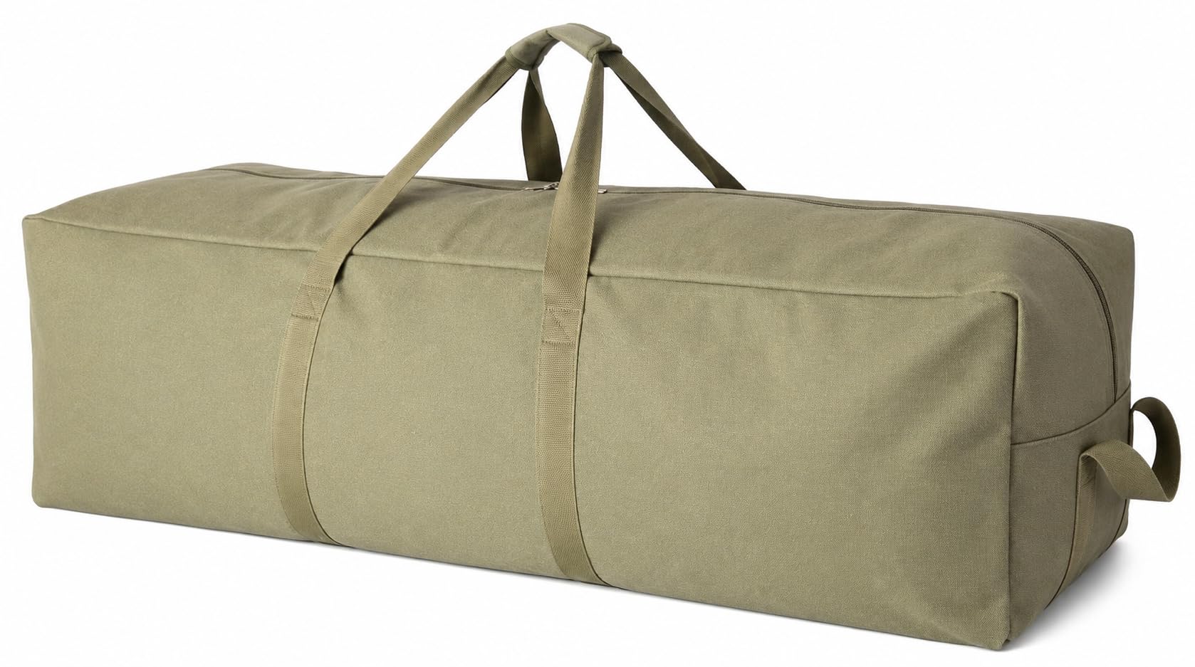 DoYiKe Extra Large Canvas Travel Duffle Bag Heavy Duty, Sports Duffel Military Camping Tent Storage 270L Armygreen