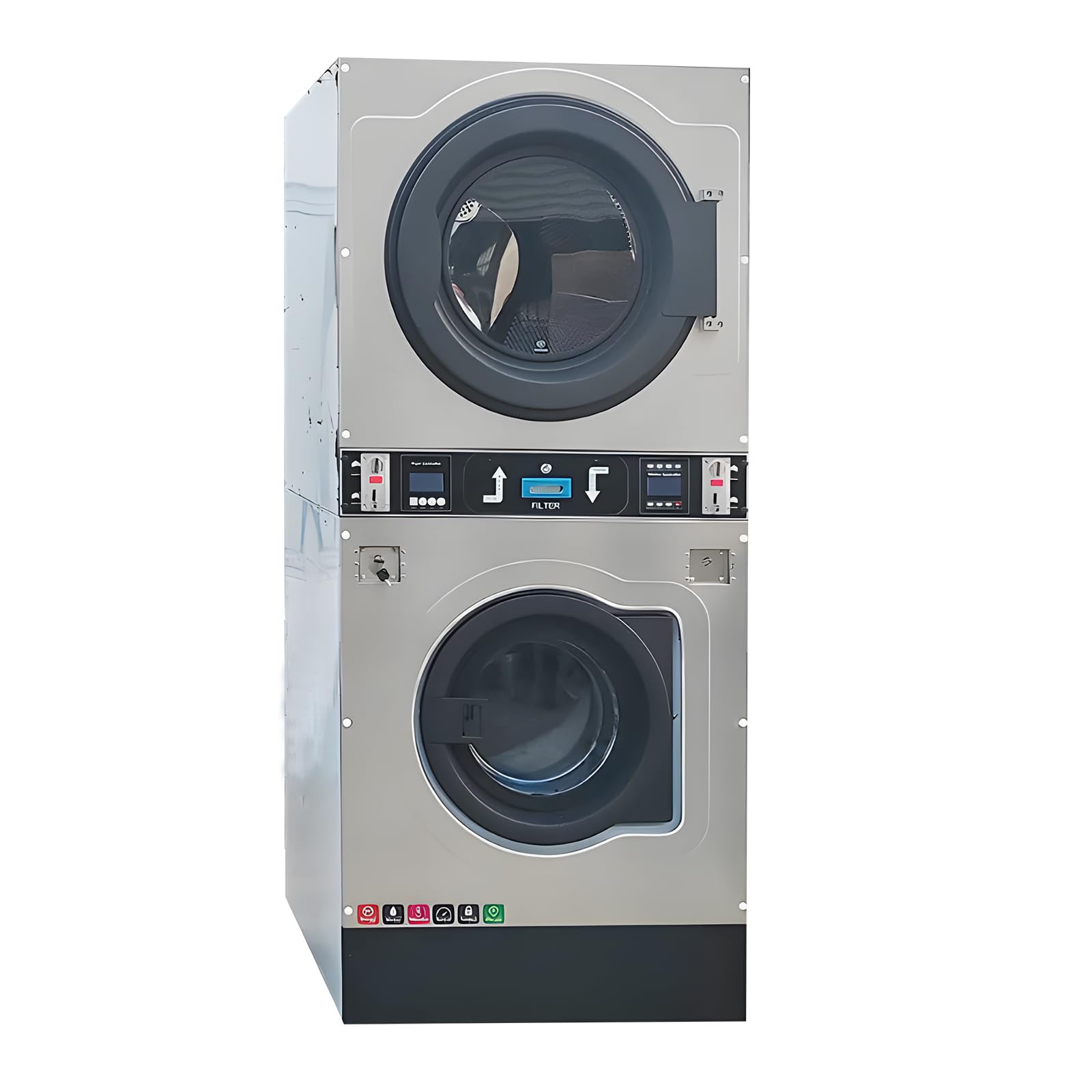 Amazon.com: HayWHNKN Commercial Coin Operated Washer Dryer 26.4LBS Coin Type Compact Laundry Washing Drying Combo Machine for Hotel, Laundromat 220V 1PH : Appliances