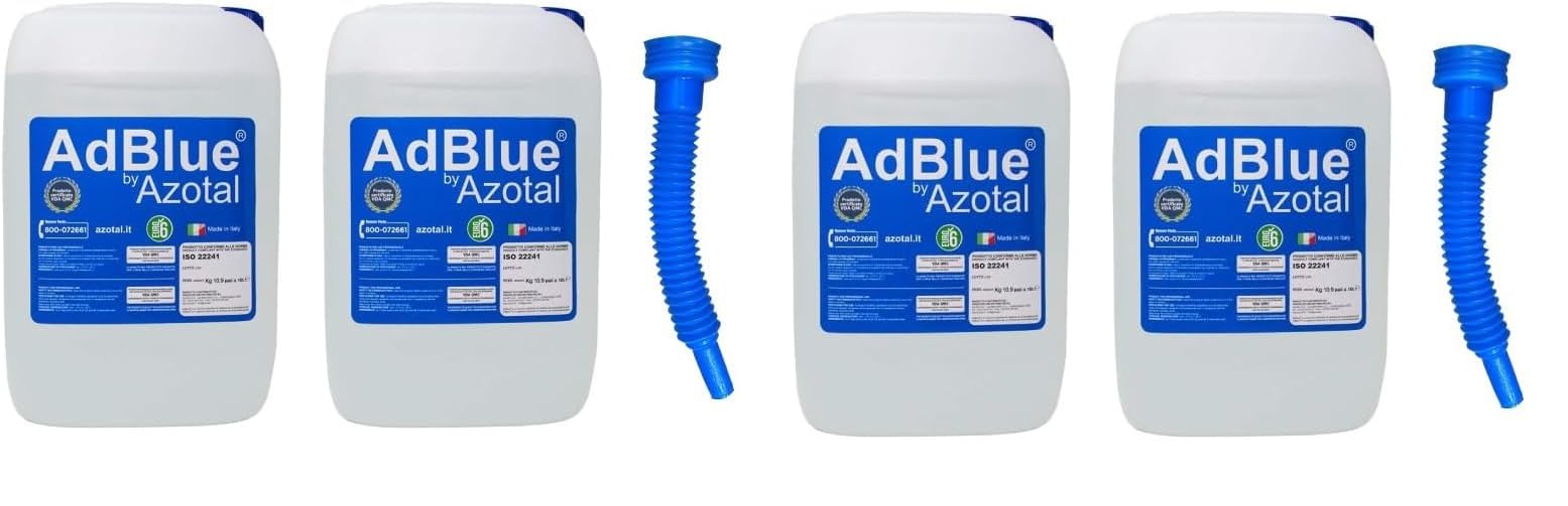 Generico 4 ADBLUE ADDITIVO Liquido per Gas di Scarico Motori Diesel 10 Litri (10 Litri con beccuccio)