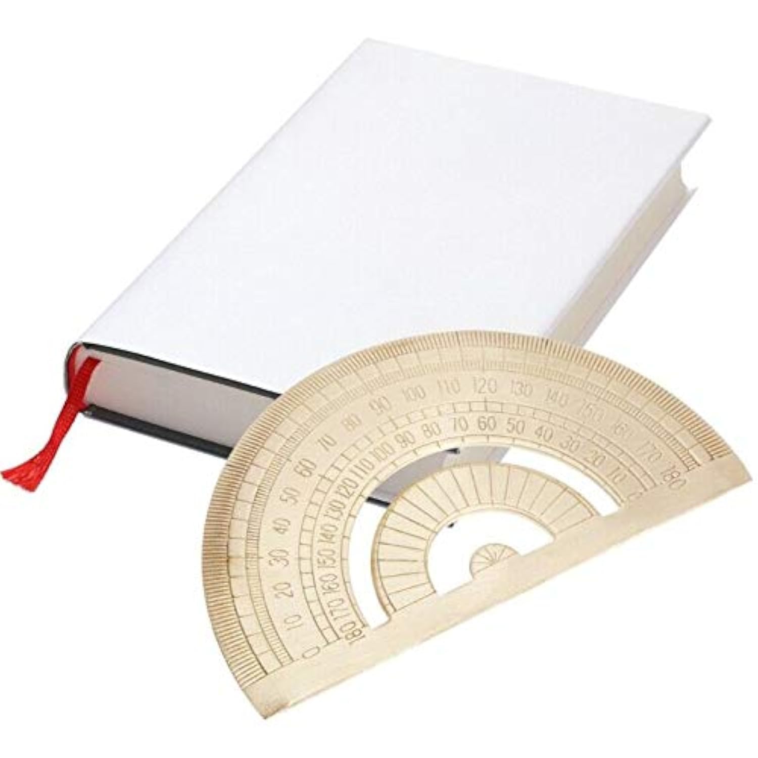 SUPERTOOL Stainless Steel Ruler, Stainless, Golden, Brass, Classic, Accurate Mesurement,Protractor (1Pcs)
