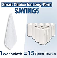 Vista 147 de DAN RIVER Juego de 4 toallas de baño, 27 x 54 pulgadas, 100% algodón, más grandes y ligeras, de secado rápido, súper suaves y absorbentes, toallas