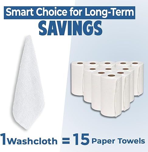 Miniatura 147 de DAN RIVER Juego de 4 toallas de baño, 27 x 54 pulgadas, 100% algodón, más grandes y ligeras, de secado rápido, súper suaves y absorbentes, toallas