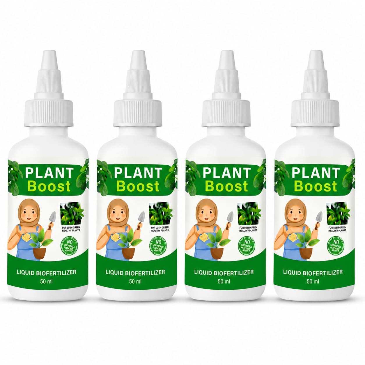 Plant Booster Combo Pack 50ml | 100% Organic Plant Growth Enhancer for Healthy Roots, Leaves & Flowering | Indoor & Outdoor Gardening Use (50 ML, Pack 4)-image-35