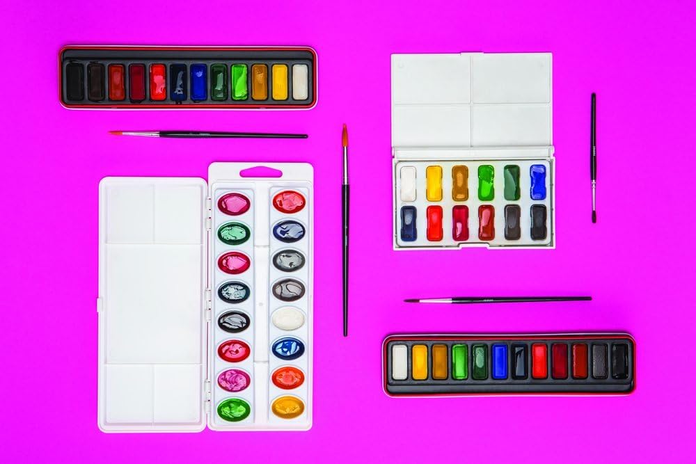 Reeves Watercolor Paint, Set of 12 Pans