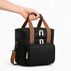 Bolsa Termica Reforçada para Marmita com Dupla Camada Forro Impermeável e Alça de Ombro Organize Marmitex, Lancheiras, Frutas e Bebidas com Praticidade no Trabalho, Academia e Viagens