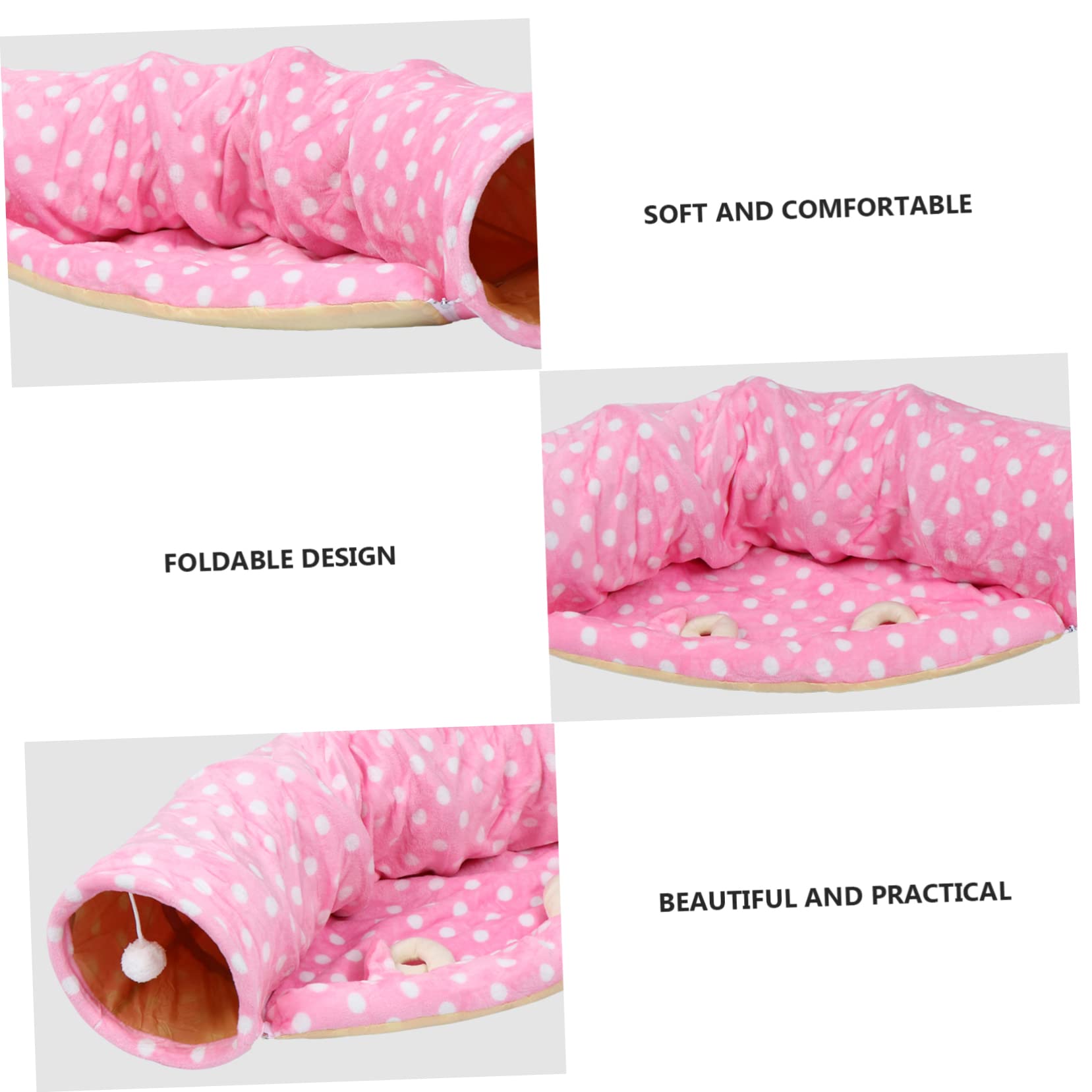 Abaodam Tunnel De Jeu pour Chat Tunnel-Tente Amusante Jouet Confortable pour Chat Intérieur