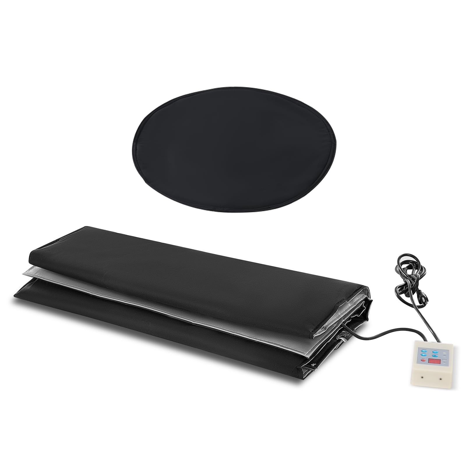 VEVOR Calentador de Tambor 1300 W Cinturón Calefactor para Tambor de 55 galones -17,78~62,78 °C con Termostato Independiente Manta Calefactora Alta Eficiencia para Barriles Tela Oxford Impermeable