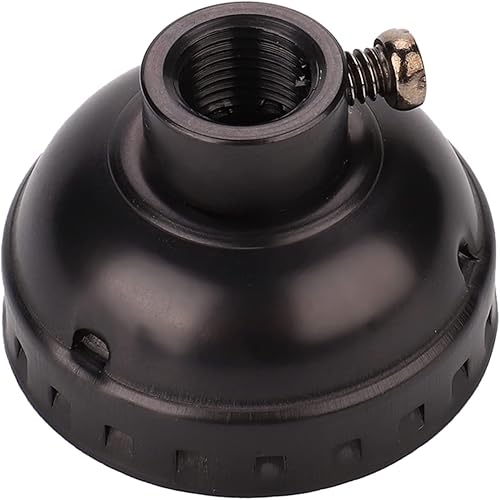 Miniatura 4 de TOPINCN Enchufe de luz vintage de aluminio, base de lámpara de mesa de escritorio de fácil control con cadena de tracción, compatible con bombillas