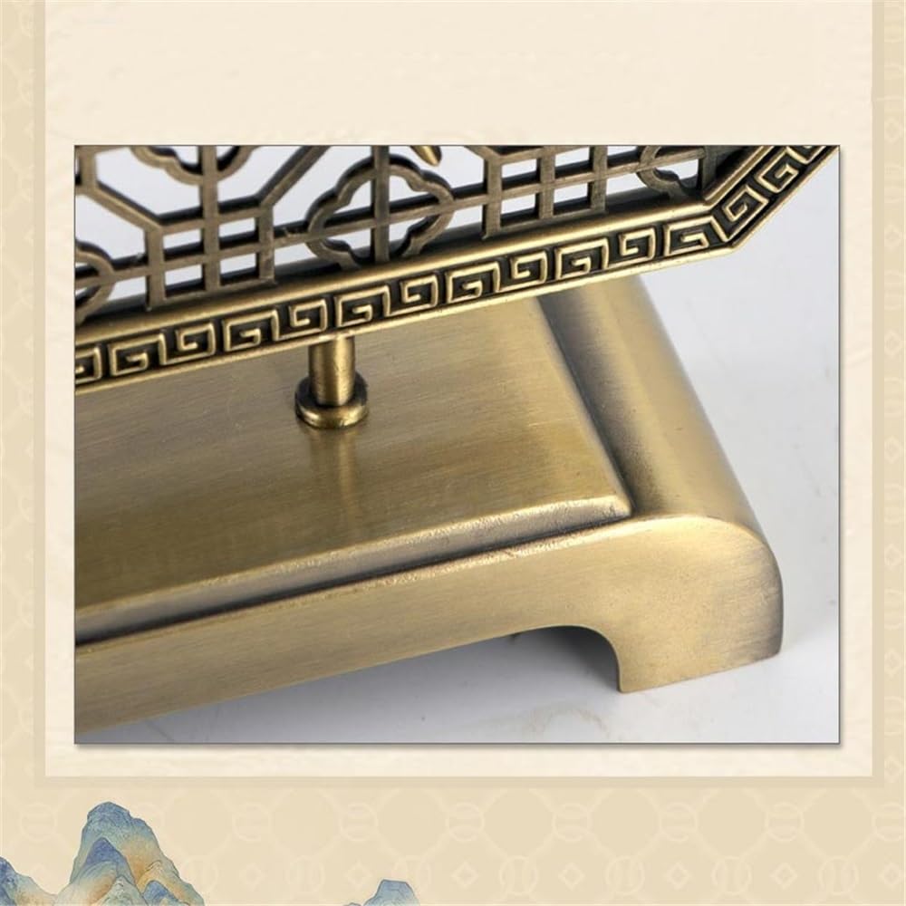 Bruciatore di incenso in lega rame alta qualità, ornamento decorativo for interni, porta sospeso