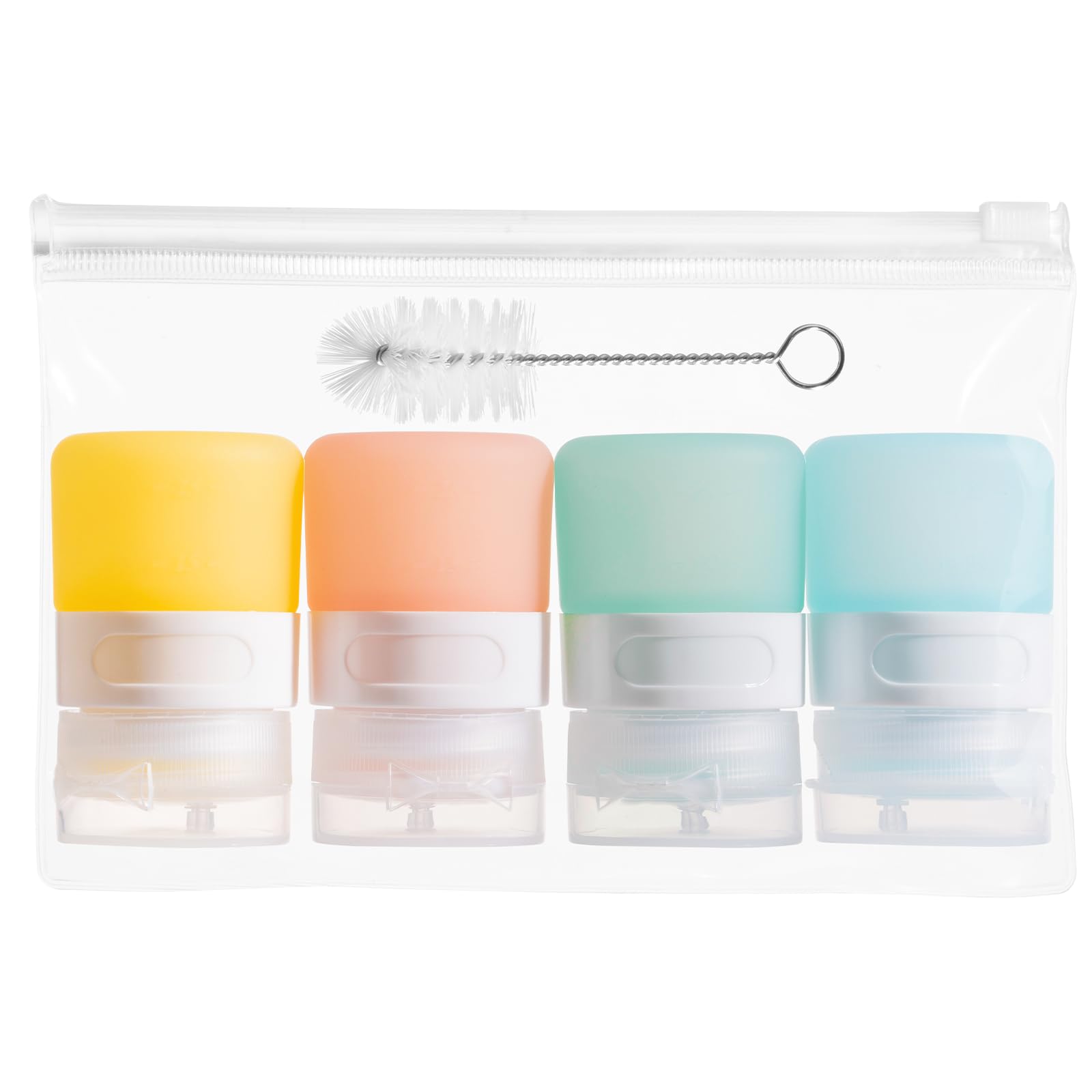 Amazon.com: MICEBAY Condiment Squeeze Bottles for Sauces, 1-oz Mini  Silicone Salad Dressing Container to Go with Reusable Sandwich Bag,  Leakproof Ketchup Bottle for Bento Lunch Box, 4 Pack, Candies : Home &