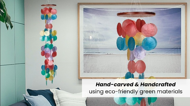 風鈴 woodstock chims capiz rainbow Amazon.com : Woodstock Chimes Asli Arts Collection, Capiz