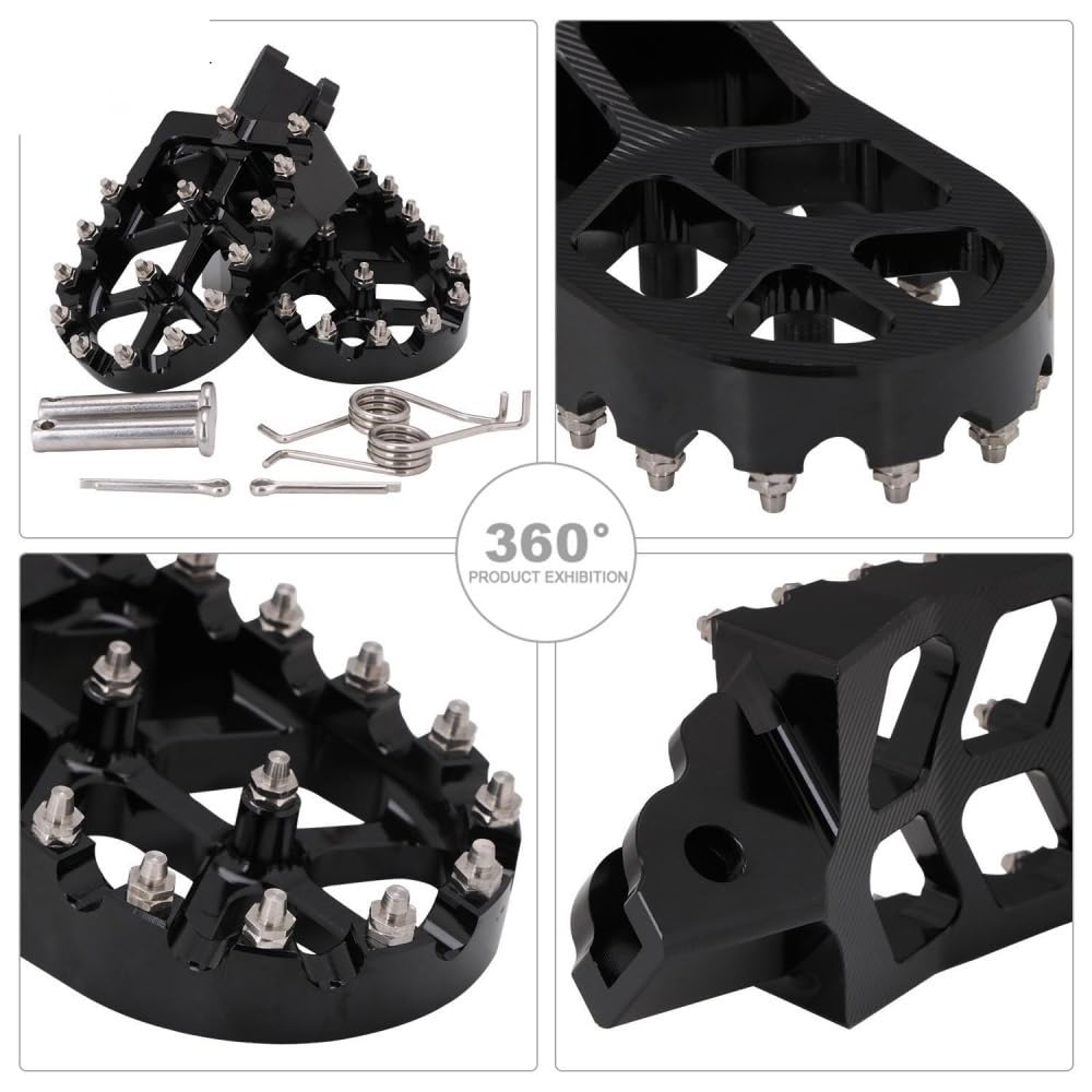 Repose-Pieds Moto Runfarr Rouge En Aluminium CNC - Pour CRF110F 2013-2022 & CRF125F 2014-2023