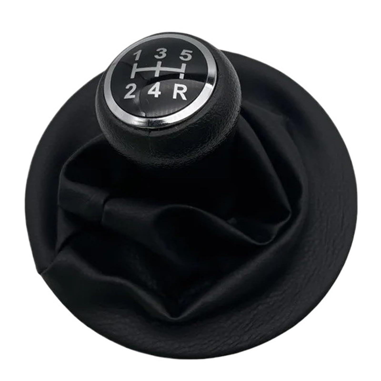 Xzcvtyw Black Car Shifter Adapter Gear Shifter Knobs Car Styling Gear Shift Knob Lever Stick Gaiter Boot Collar Pu For Berlingo Iii Mk3 For Peugeot Partner 2008-On(Black)