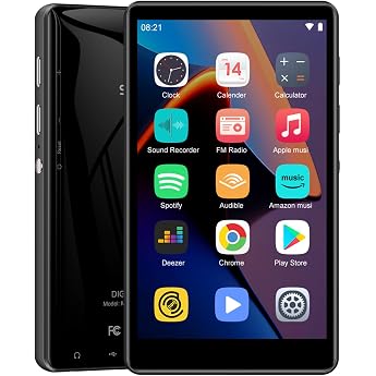 SWOFY 80GB MP3 Player with Bluetooth and WiFi, 4.0 Inch Touch Screen, MP3 & MP4 Player Android with Spotify, Pandora, Amazon 