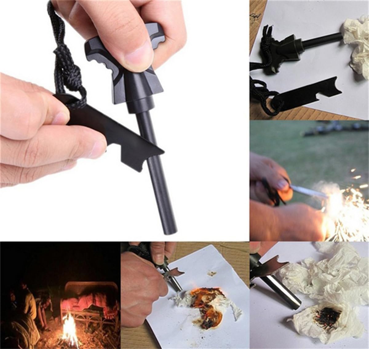 scosao Außen Notfall Survival Kit, 22 in 1 Erste Hilfe Set Notfall Ausrüstung mit Tasche für Outdoor-Abenteuer, Jagen, Wandern, Fischen, Geschenke für Männer Frauen