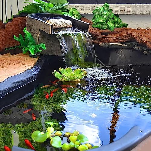 CcacHe Langlebige HDPE-Teichfolie, 0,2 Mm Dicke Teichfolien Für Koi-Teiche, Wasserfall, Springbrunnen, Fischsichere Teichmembran 4 * 4m, 4 * 4,5m, 4 * 5m wasserdichte – Bild 3