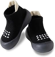Hstyle Baby Sock Shoes - Non-Slip Toddler Walking Sneakers with Soft Rubber Sole for Boys Girls Infants