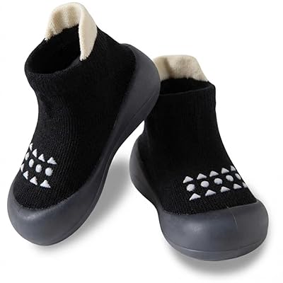 Hstyle Baby Sock Shoes Toddler Non-Slip Slippers Infant Walking Shoes Soft Rubber Sole Sneakers for Baby Boys Girls