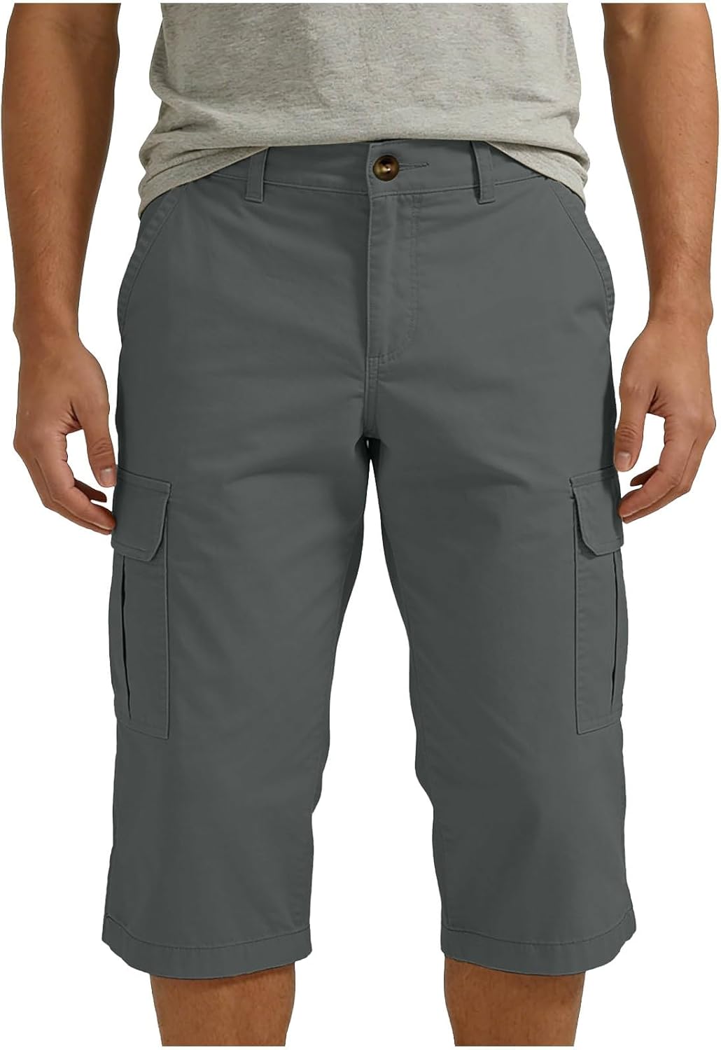 ABABC Cargo Shorts for Men Button Down Waist Athletic Hiking Short Casual Outdoor Work Cargo Shorts with Multi Pockets