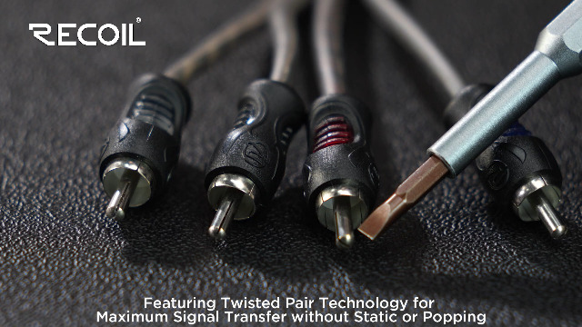 Amazon.com: RECOIL RCI43 100% Oxygen Free Copper 4-Channel RCA