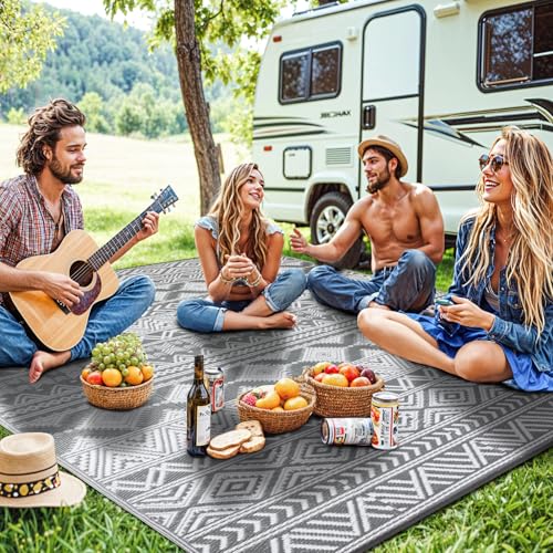 Waterproof Outdoor Rug 8x10 ft, Reversible Plastic Straw Patio Rugs $34.99 AC - image 8
