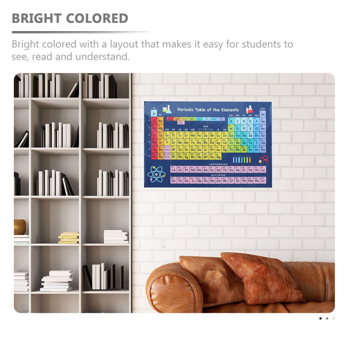 MAGICLULU 10stücke Periodic Table Poster Teiliges Lernplakat Für Schule Und Kinderzimmer Chemisches Elementesystem Mit Klarer Druckqualität Für Unterricht Und Homeschooling
