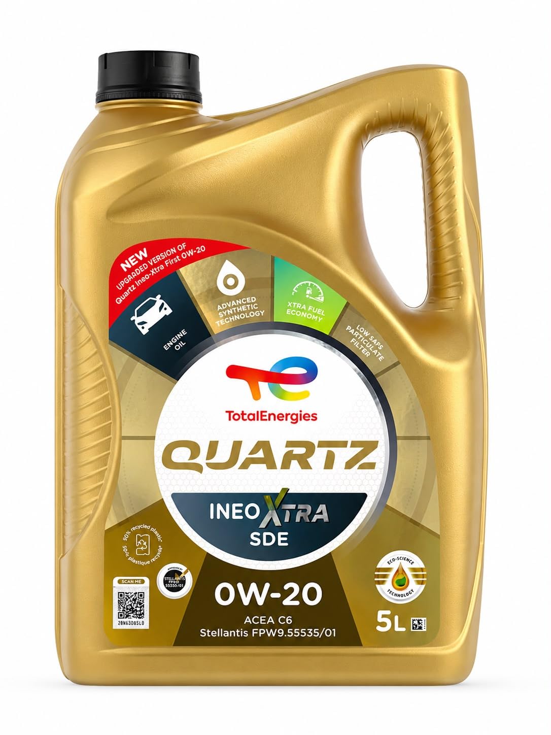 Totalenergies Aceite de motor TOTAL QUARTZ INEO XTRA FIRST 0W-20, 5 litros