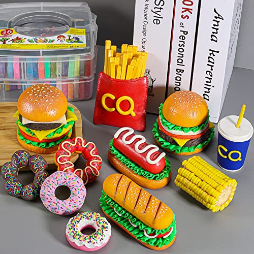 Polymer Clay 36 Colors, CiaraQ Modeling Clay Starter Kits for Kids