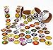 JOYIN Over 600 Pieces Halloween Craft Assortment Kit Including Halloween Temporary Tattoos Halloween Stickers, Halloween Stampers Foam Stickers for Halloween Party Faovrs Halloween Craft Supplies
