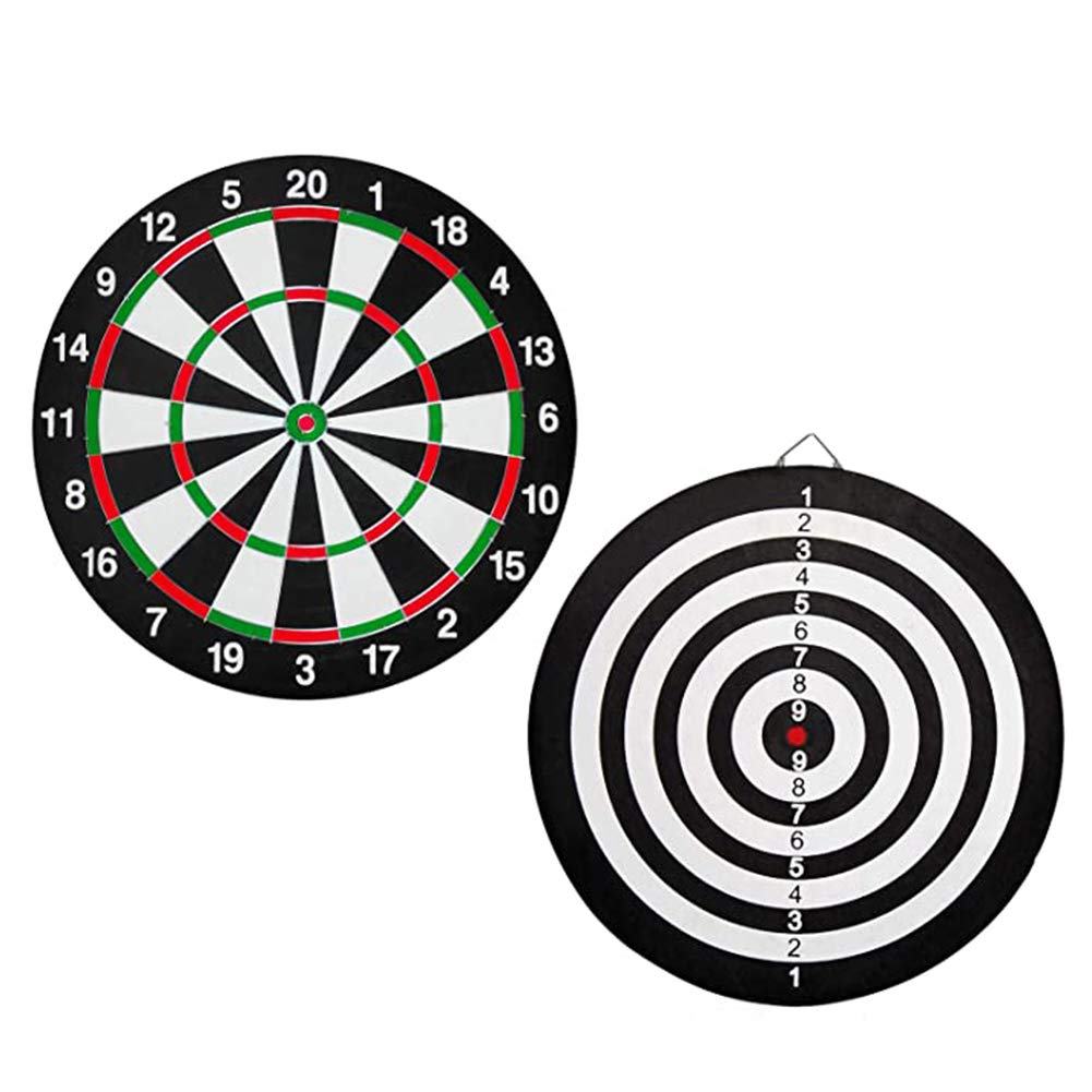 18” Double Sided Dart Board, Dart Board Set with 6 Tip