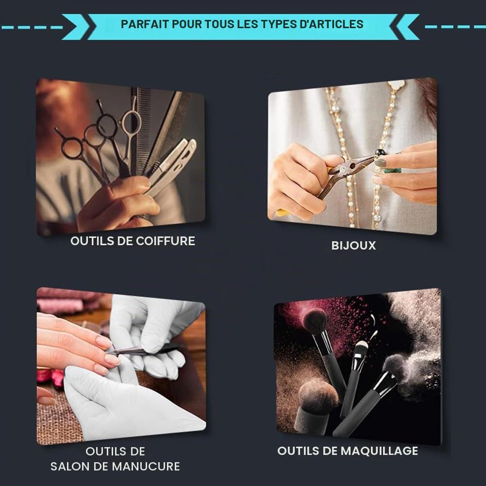 Stérilisateur à air chaud 500 W - 220 °C - Haute température - Chaleur sèche - Stérilisateur d'ongles avec minuterie - Pour cosmétiques, salon de pédicure, salon de coiffure