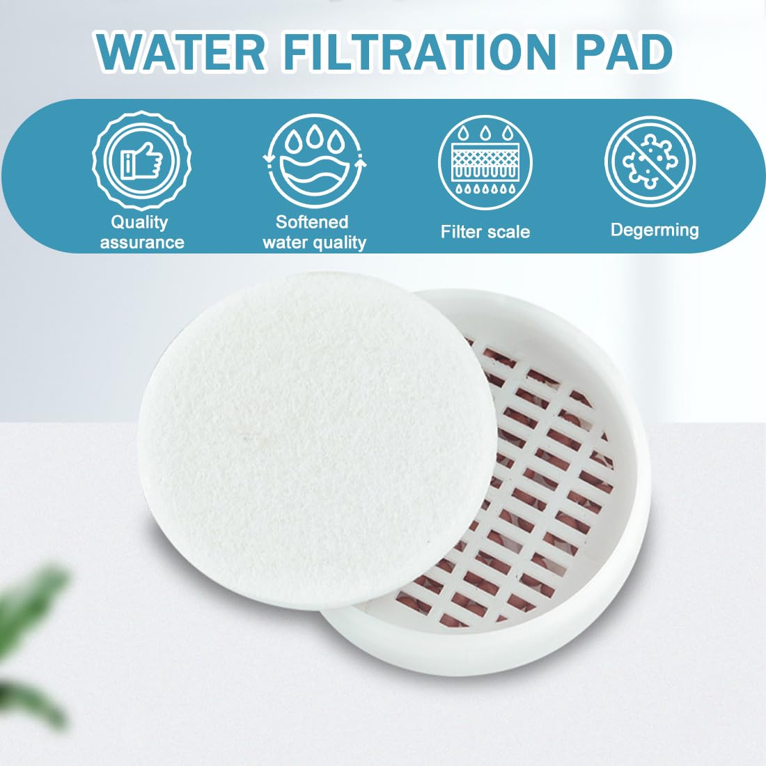 10 Pezzi Doccetta Cotone PP Filtro Sostituibile, Filtro Doccia Per