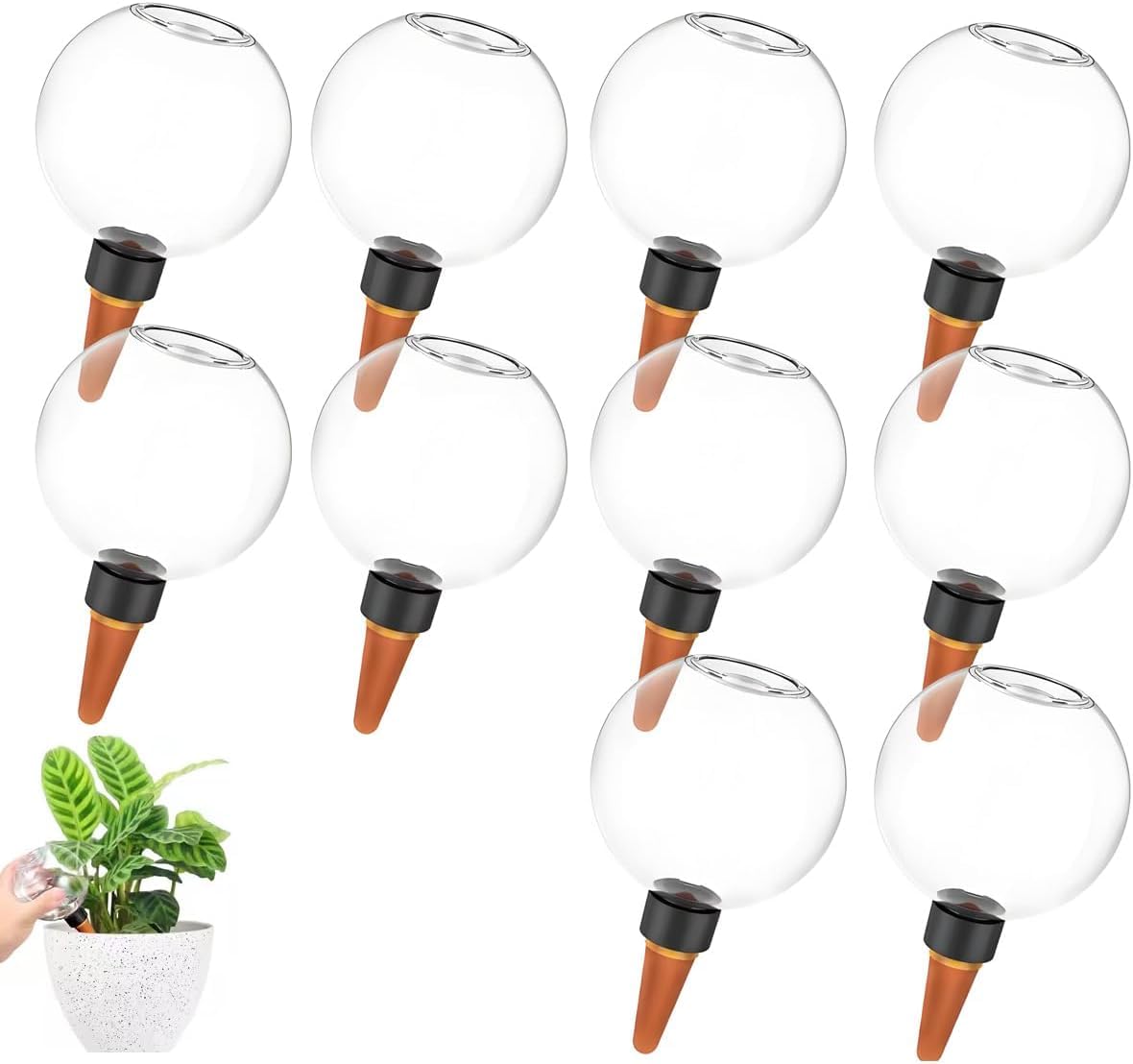 Bewässerungskugeln,Automatische Pflanzenbewässerung,Selbstbewässerung Bewässerungskugel,Wasserspender Pflanzen zur Automatischen Bewässerung von Zimmer Balkon und Gartenpflanzen (10 Stück)