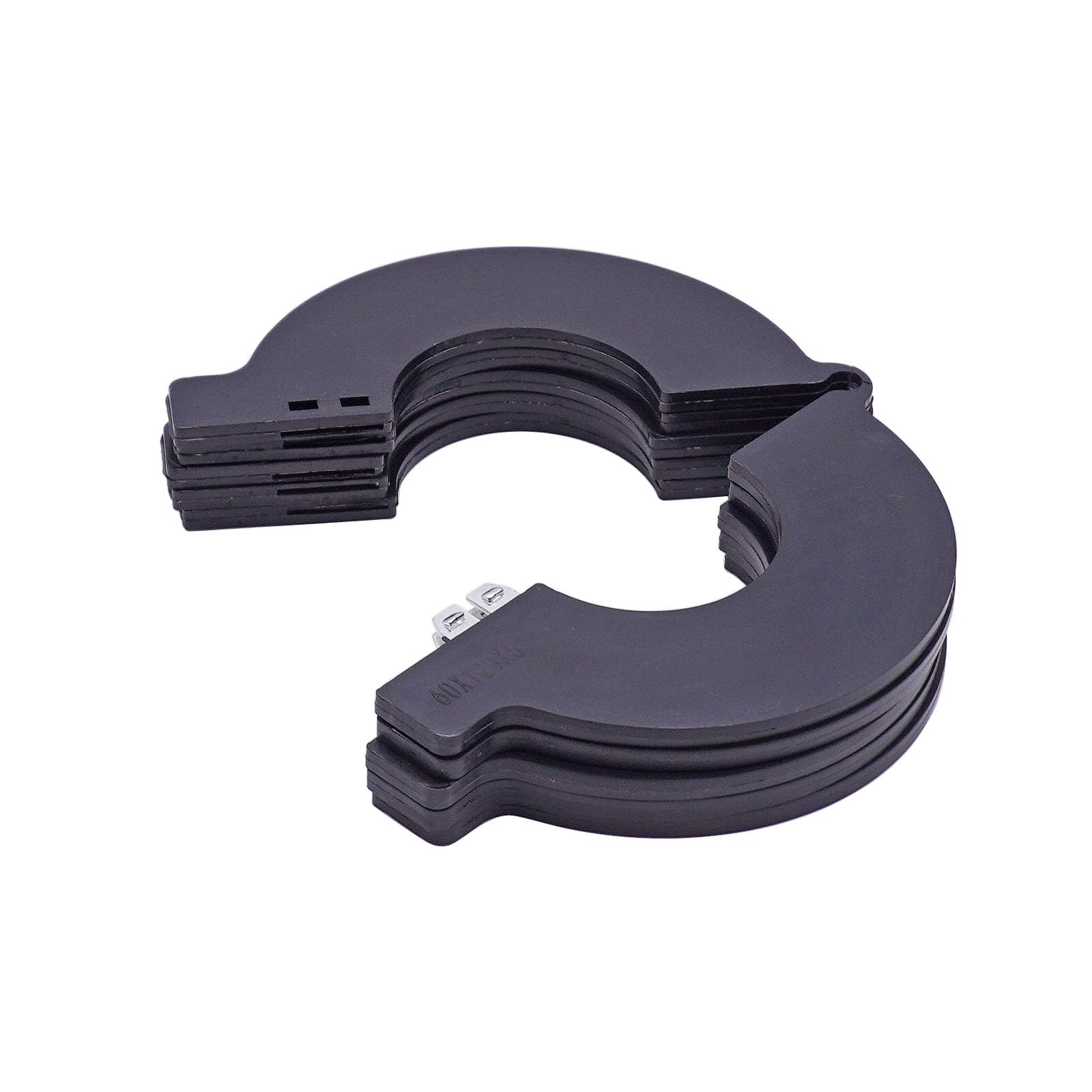 Universal 60mm Bucket Pin Shim Kit, 5mm Thickness 5 Packs, Detachable Spacer for Excavator and Skid Steer, Compatible with Cat, Kubota, Komatsu, Hitachi, Bobcat