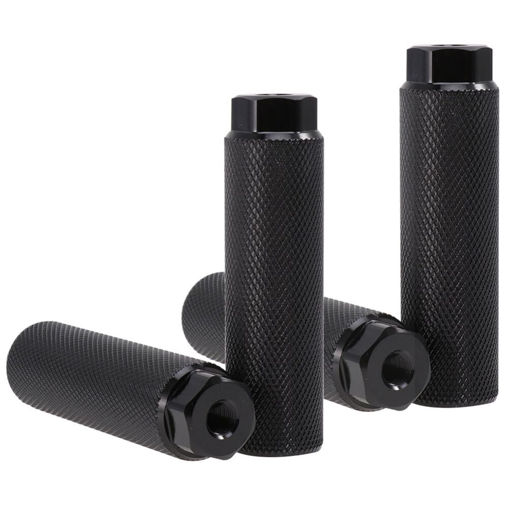 INOOMP 4pcs Bike Rear Pedals Aluminum Alloy Detachable Cycling Pegs Anti-Skid Bicycles Foot Stands for Road Mountain