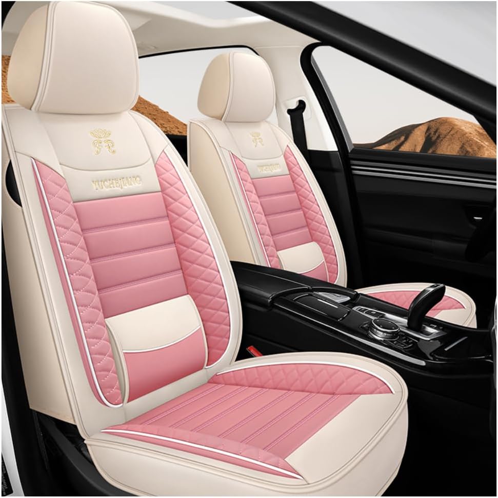 DTGPRO Car seat cover set suitable for SsangYong W Rexton ActYon Korando Rexton Chairman Confort Housse Suitable for car seat covers/pink