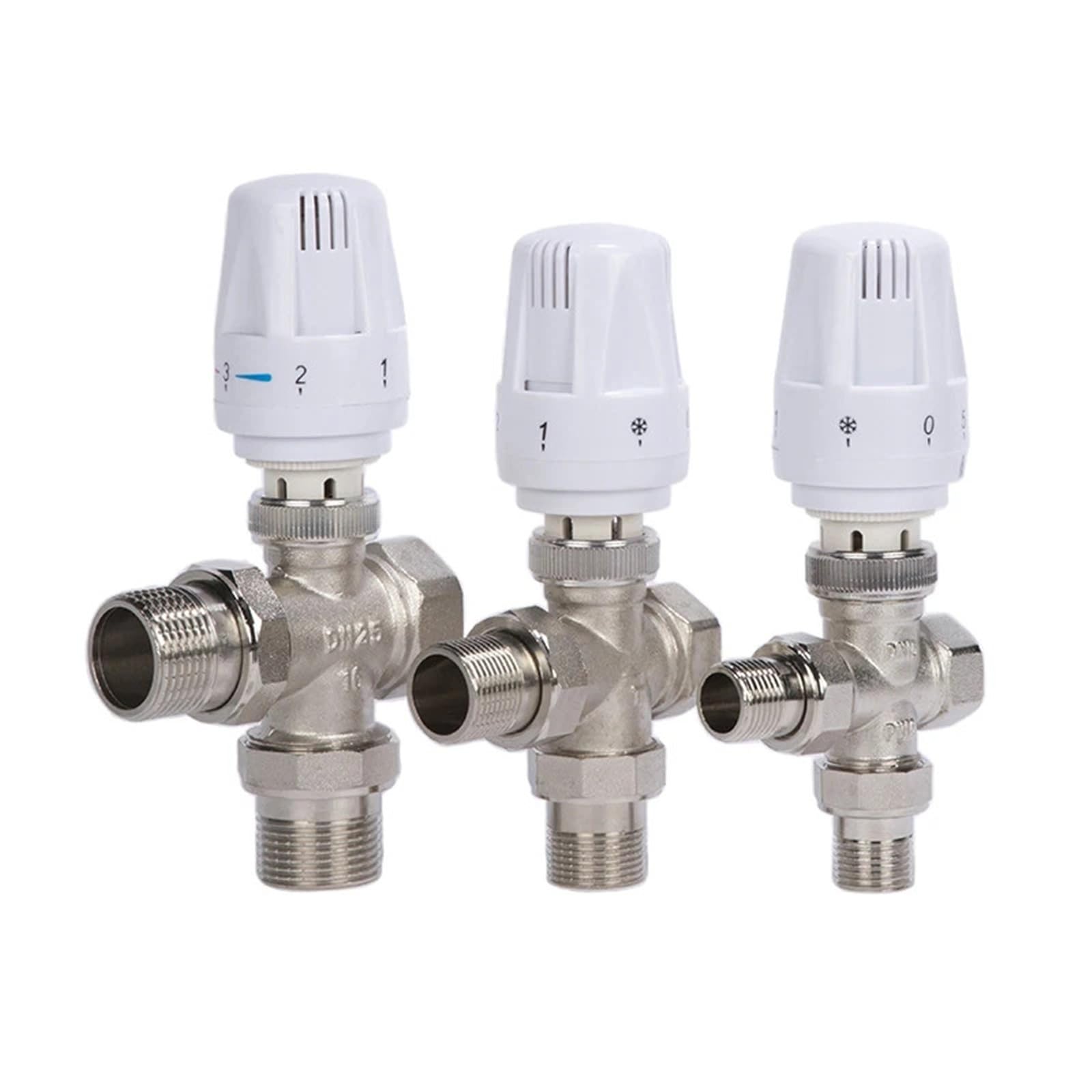 Thermostat trois voies DN20 équerre droit à connexion thermofusible pour étanchéité totale