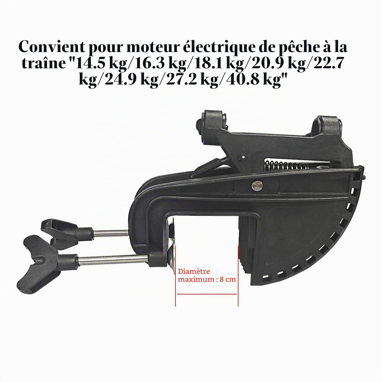 Ensemble de Support et de charnière Moteur à pédale électrique Stent Moteur Hors-Bord électrique Moteur Stent